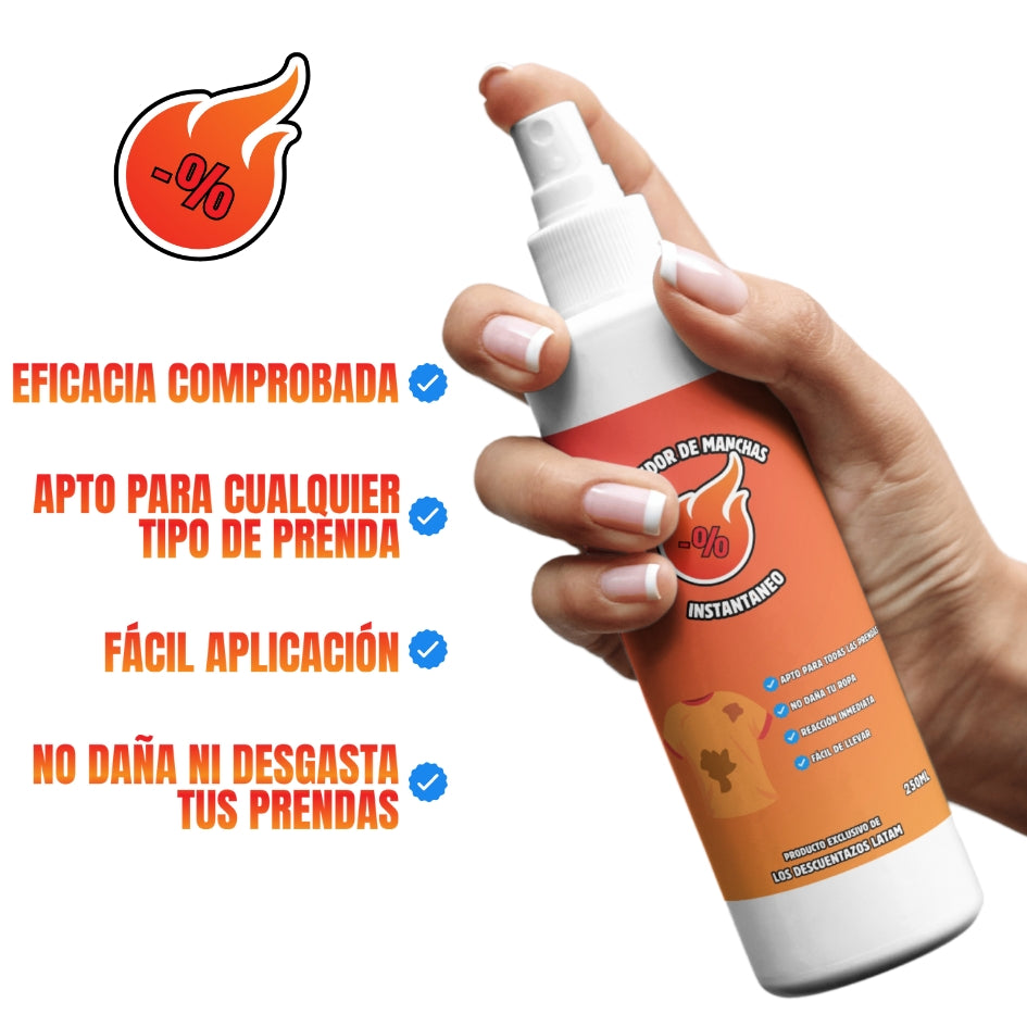 REMOVEDOR INSTANTÁNEO DE MANCHAS EN SPRAY