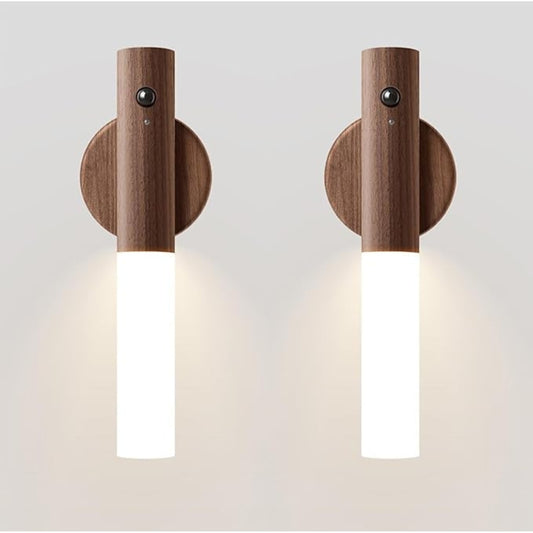 LÁMPARA LED MAGNÉTICA CON SENSOR DE MOVIMIENTO EN MADERA