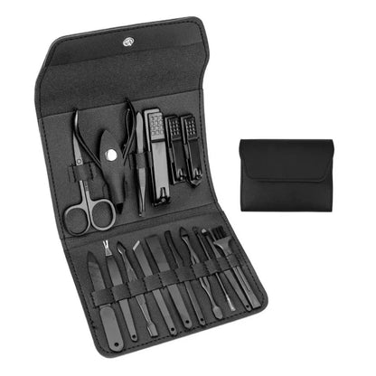 KIT DE MANICURE Y PEDICURE PREMIUM DE 16 PIEZAS